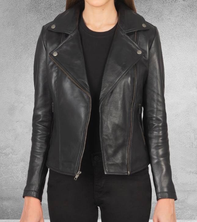 Jenny Leather Biker Jacket