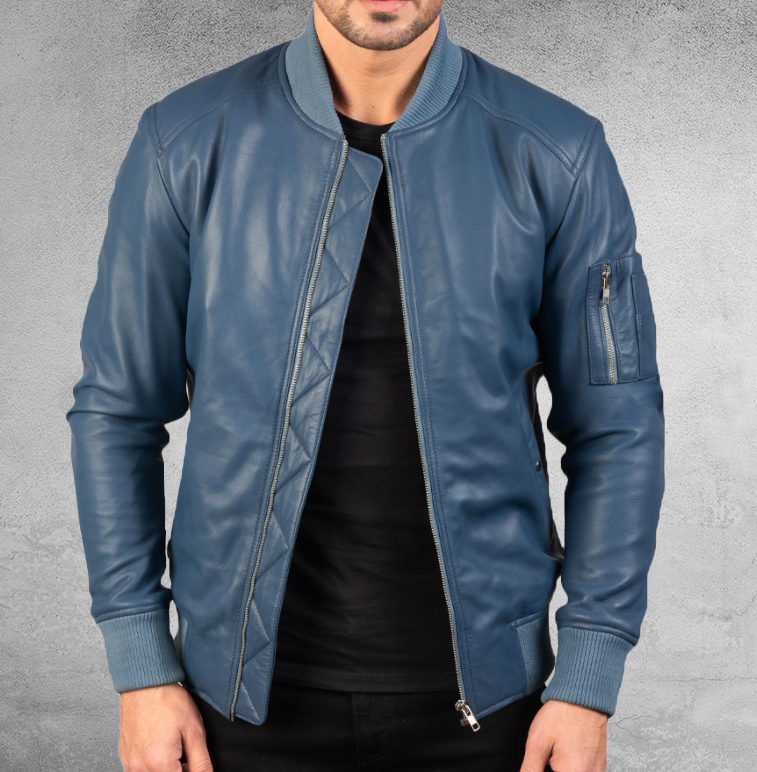 Mak Ma-1 Leather Bomber Jacket