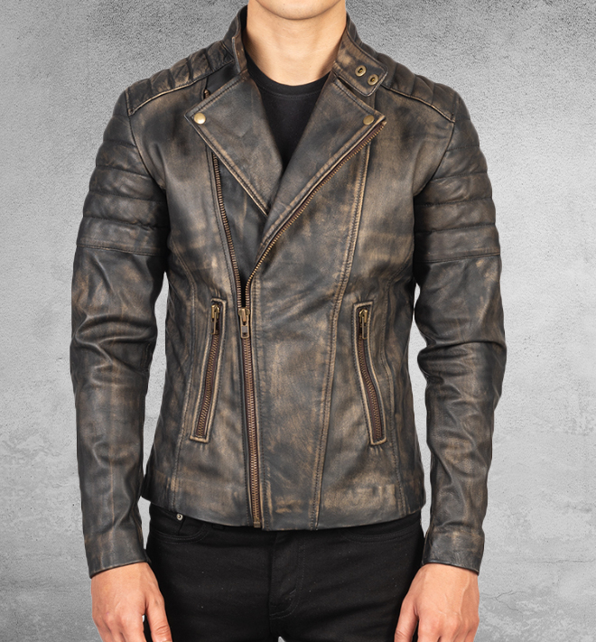 Rhett Leather Biker Jacket