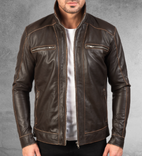 Borachio Leather Biker Jacket