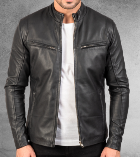 Elroy Leather Biker Jacket