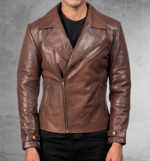 Raven Leather Biker Jacket