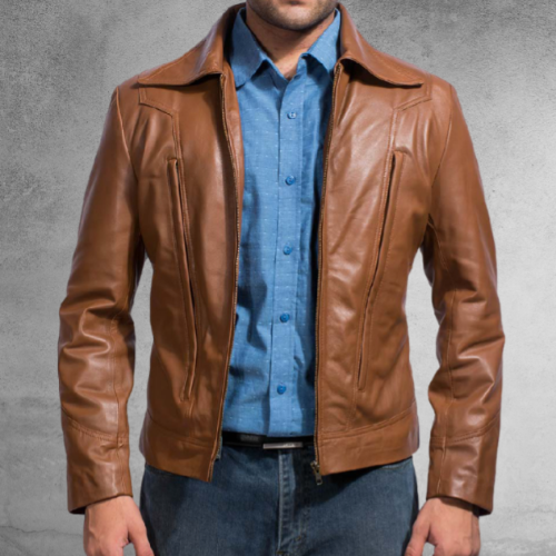 Carter Brown Leather Jacket